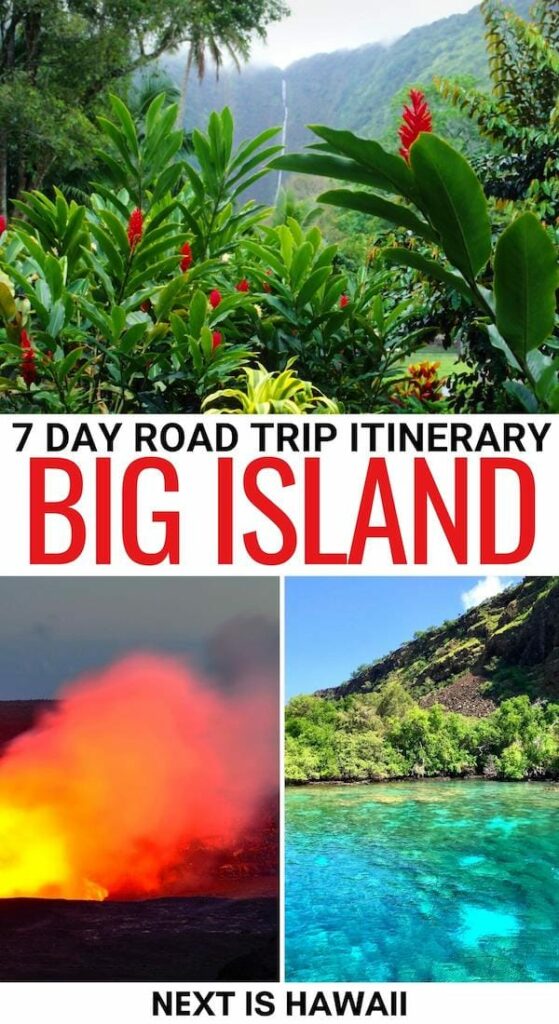 7 Day Big Island Itinerary Planning The Perfect Road Trip Map