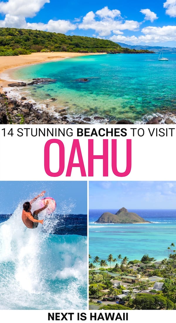 Interested in finding the best beaches in Oahu? This guide covers the best Oahu beaches for swimming, relaxing, surfing, and more! Click to learn more! | Surfing Oahu | Sunset Beach Oahu | North Shore beaches | Beaches in Hawaii | Hawaii beaches | Waikiki Beach | Honolulu beaches | Beach parks Oahu | Swimming in Oahu | Oahu snorkeling | Oahu best beaches | Things to do in Oahu | Places to visit Oahu