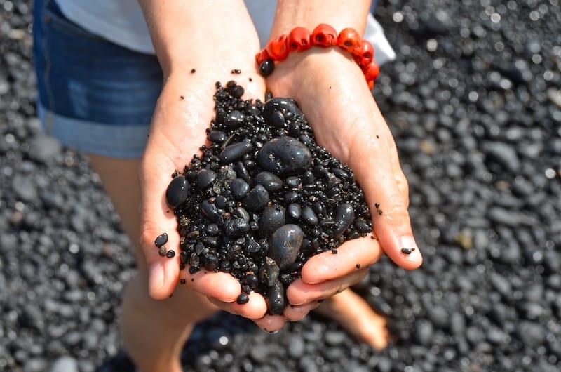 Black Sand in Wai'anapanapa