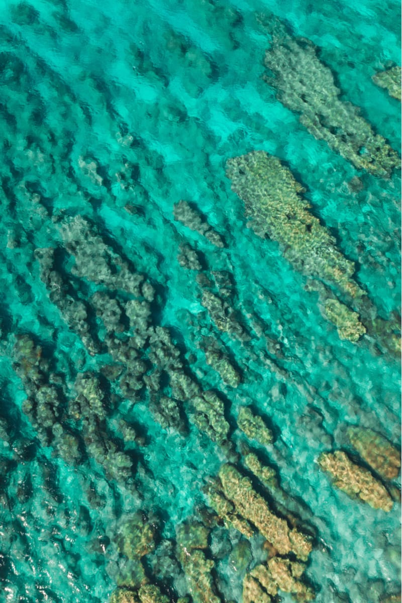 Polihale State Park water from above