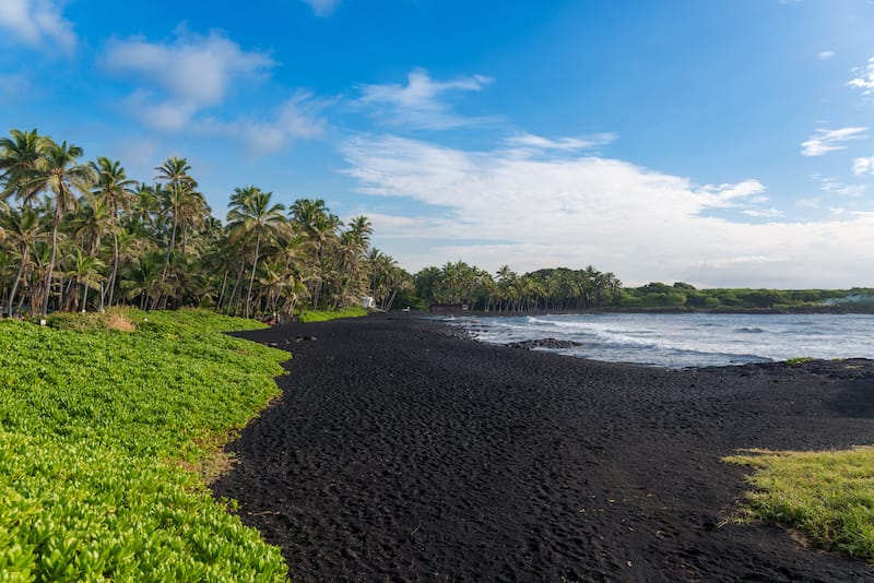 Punaluu Black Sand Beach