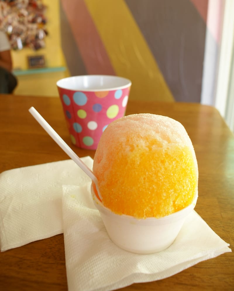 Shaved ice in Hawaii