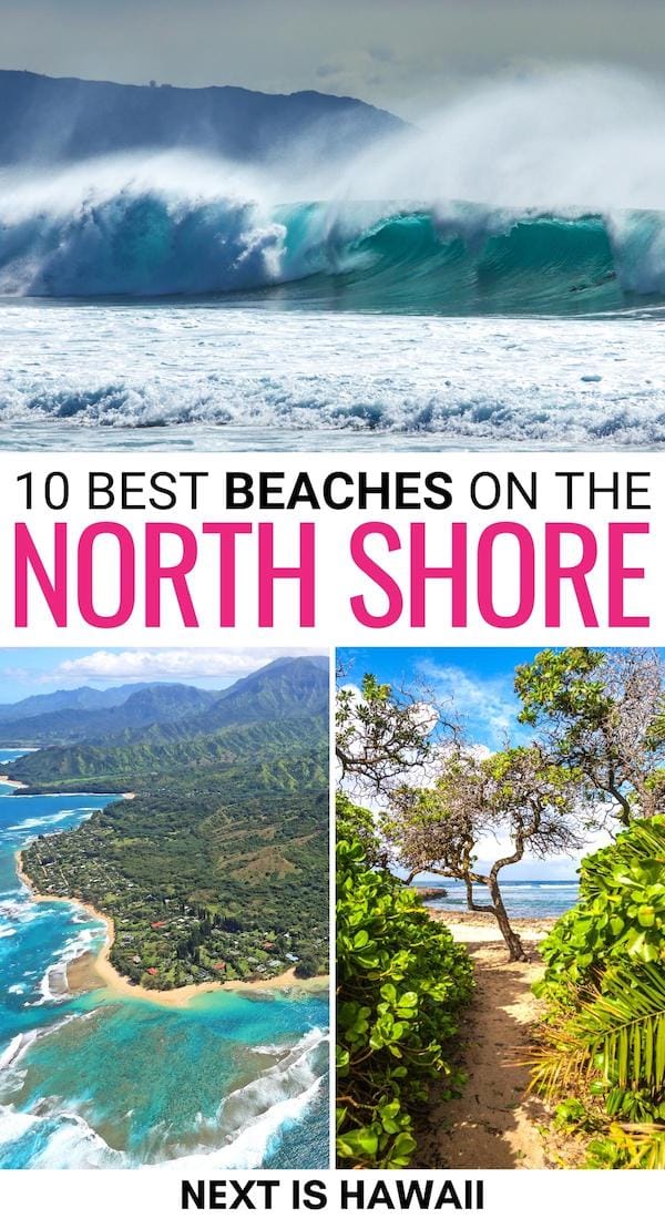 Best beaches on the North Shore Oahu pin copy