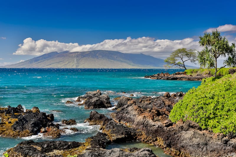 Coastline along Wailea Beach Path