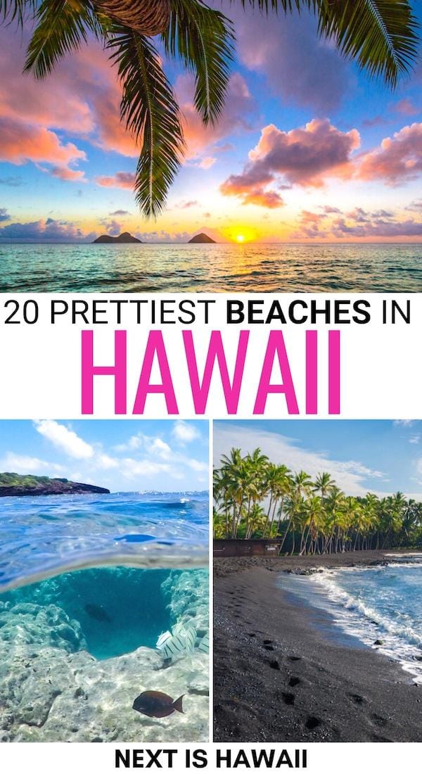 Are you looking for the best beaches in Hawaii? These diverse and beautiful Hawaiian beaches will blow your mind - check out which ones made the list! | Hawaii beaches | Oahu beaches | Lanai beaches | Molokai beaches | Kauai beaches | Big Island beaches | Honolulu beaches | Maui beaches | Snorkeling in Hawaii | Surfing in Hawaii | Sea turtles in Hawaii | Where to surf in Hawaii | North Shore Beaches | Where to snorkel in Hawaii | Waikiki Beach