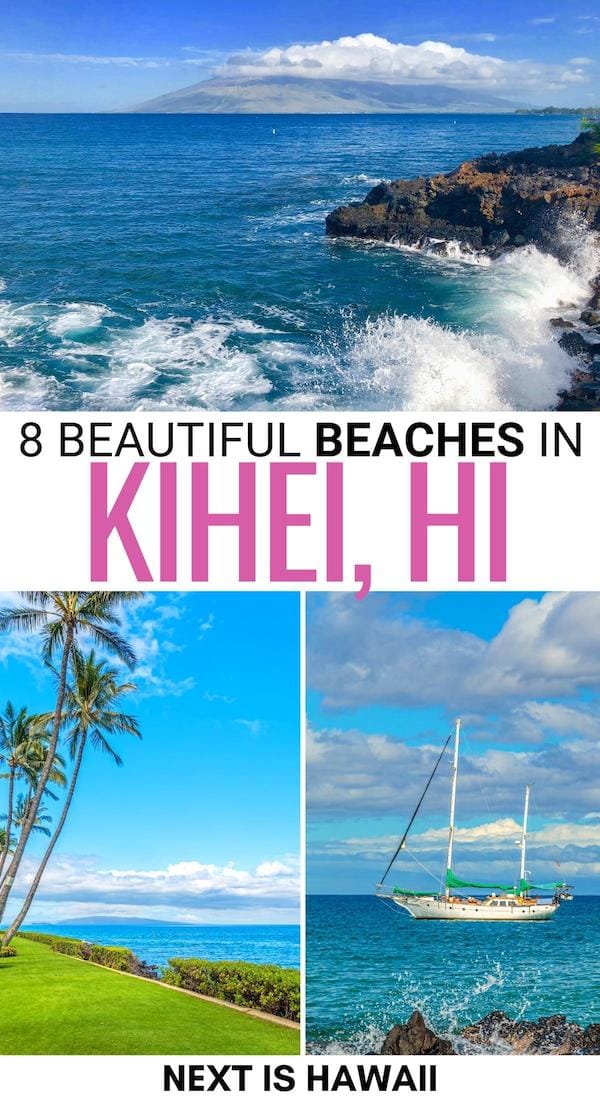 Are you looking for the best beaches in Kihei for your upcoming Maui vacation? This guide covers the top Kihei beaches, including snorkeling and kid-friendly ones! | Maui beaches | Things to do in Kihei | Kihei itinerary | Kihei things to do | Snorkeling in Kihei | Day trips from Kihei | What to do in Kihei | Sugar beach Kihei | Best sunsets in Kihei | Gorgeous beaches in Maui | Sea turtles Kihei | Scuba diving Kihei