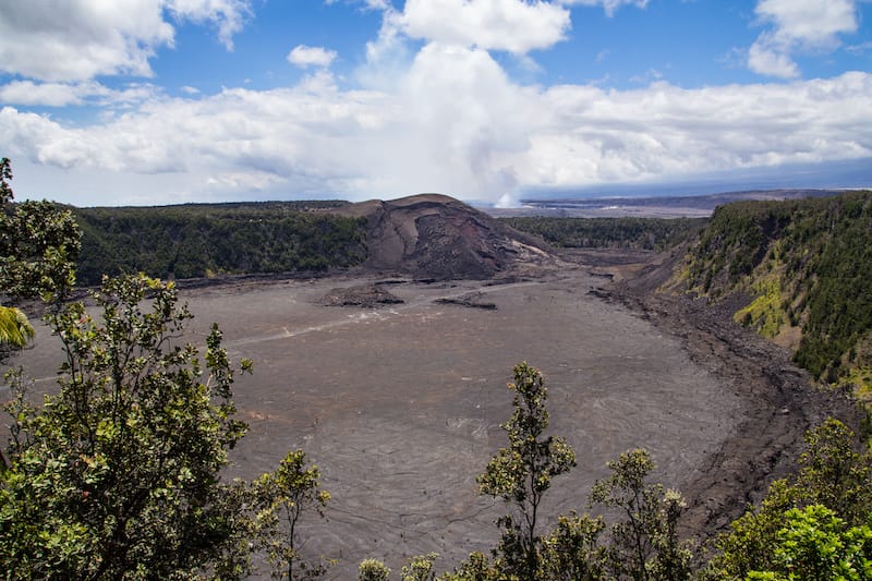 Kilauea Iki Crater in Hawaii Volcanoes National Park