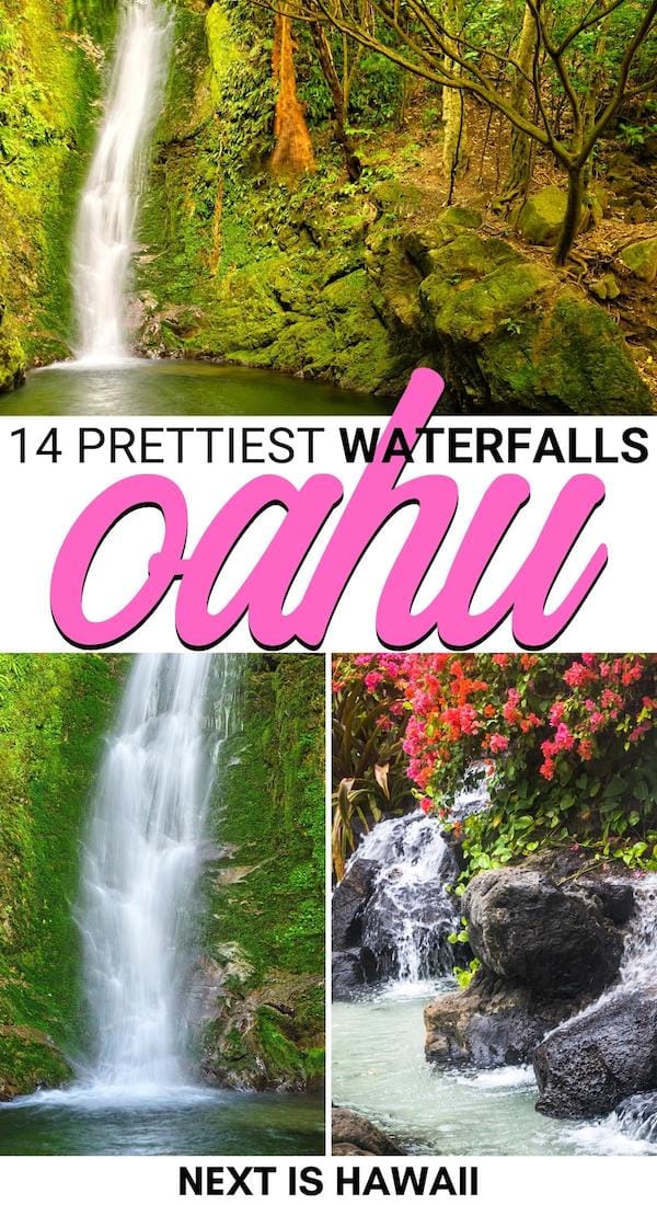 Looking to visit some of the best Oahu waterfalls? This guide details how to visit the most beautiful waterfalls in Oahu and tips for the waterfall hikes. | Waterfall hikes Oahu | Waterfalls near Honolulu | Honolulu waterfalls | Manoa Falls Oahu | Waimea Falls Oahu | Oahu waterfall hikes | Waterfalls in Hawaii | Honolulu day trips | Day trips from Honolulu | North Shore waterfalls | Oahu itinerary | Sightseeing Oahu | Oahu hiking trails | Hiking in Oahu