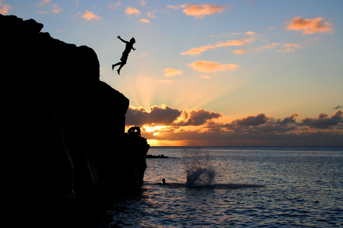 Waimea Bay Rock Jump