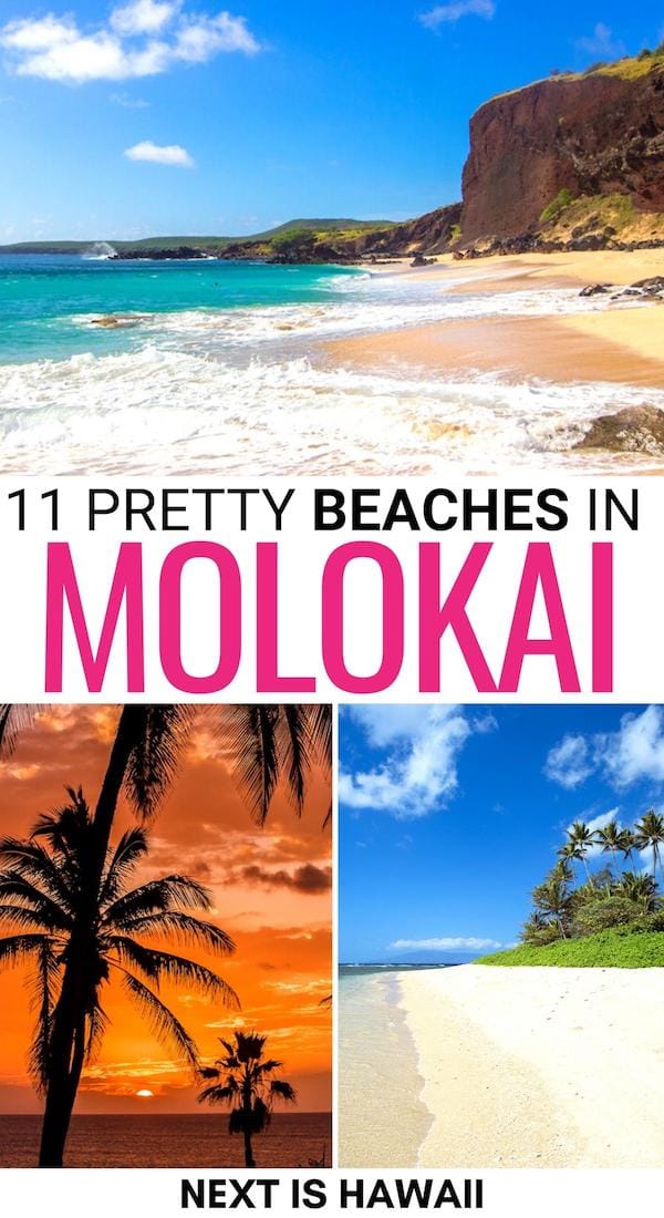 Are you traveling to Hawaii and searching for the most beautiful Molokai beaches? This guide showcases the best beaches in Molokai - click for more! | Beaches in Hawaii | Hawaiian beaches | Things to do in Molokai | Molokai things to do | Molokai nature | Molokai snorkeling | Molokai surfing | Molokai scuba diving | Molokai itinerary | Visit Molokai Hawaii