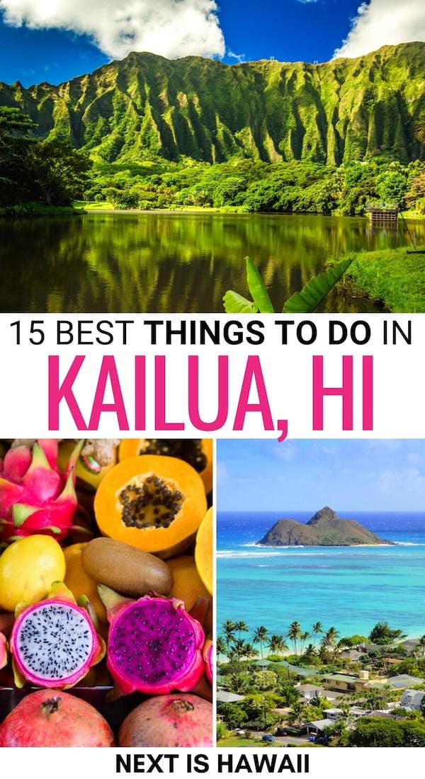 Are you planning a trip to Oahu and looking for the best things to do in Kailua? These Kailua attractions are beautiful, historical, and worth a visit! | Kailua things to do | Places to visit in Kailua Oahu | Places to visit in Oahu | Oahu itinerary | Day trip to Kailua from Honolulu | Kailua landmarks | Kailua hiking trails | Kailua beaches | Lanikai Beach | Kailua Beach Park | Kailua itinerary | Kailua attractions | Kailua restaurants | Kailua coffee shops | Kailua craft beer