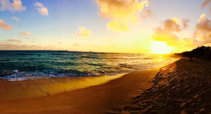 Sunset at Nimitz Beach 