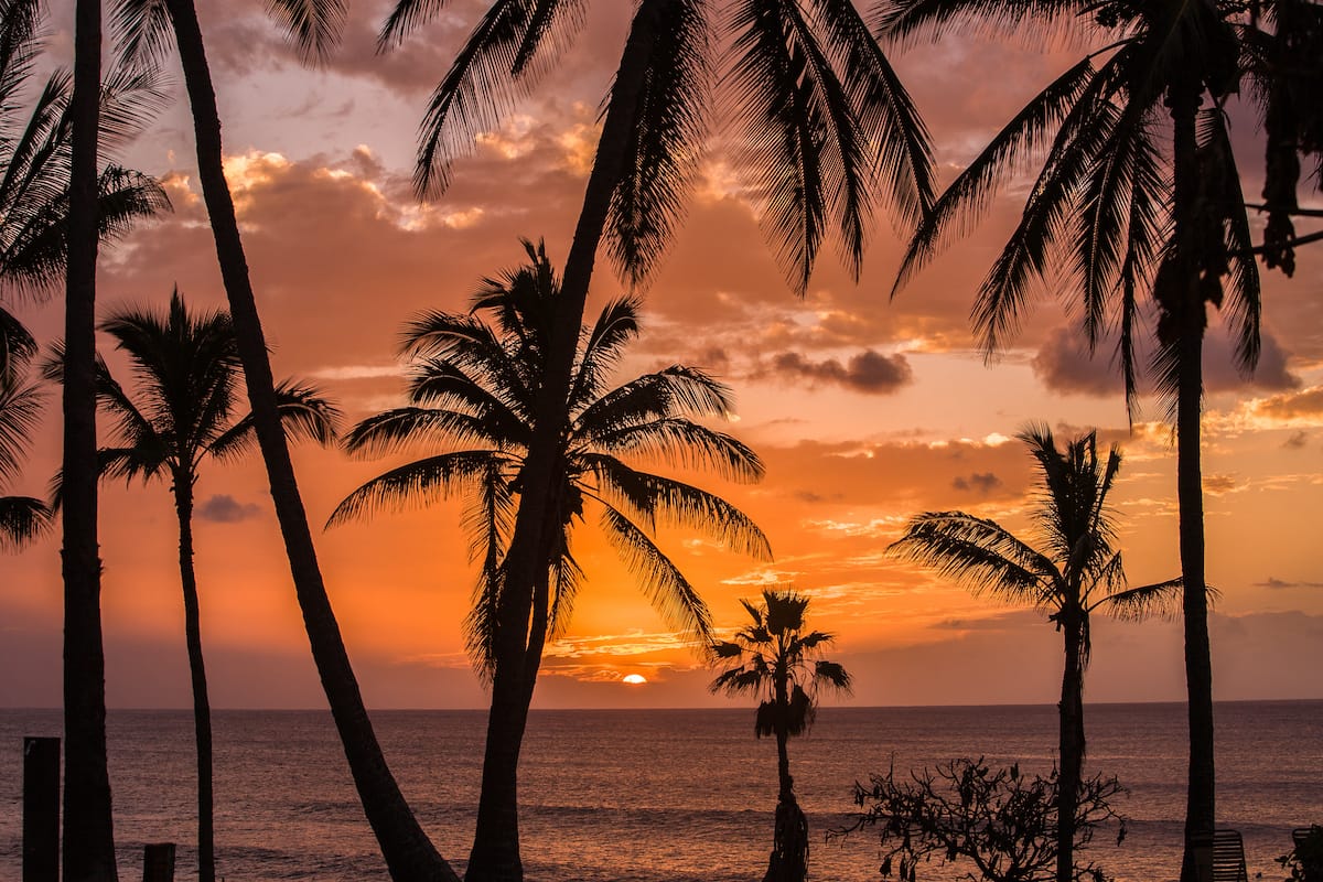 Sunset at Papohaku Beach 