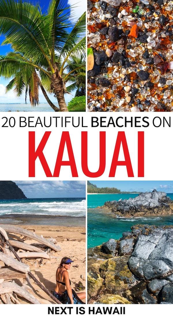 Are you looking to relax on some of the best beaches in Kauai? This guide details the prettiest Kauai beaches across various parts of the island. | Things to do in Kauai | What to do in Kauai | Places to visit in Kauai | Kauai bucket list | Snorkeling in Kauai | Kauai travel | Visit Kauai | Kauai destinations | Surfing in Kauai | Swimming in Kauai | Beach towns in Kauai | Kauai itinerary | Kauai surfing | Kauai state parks