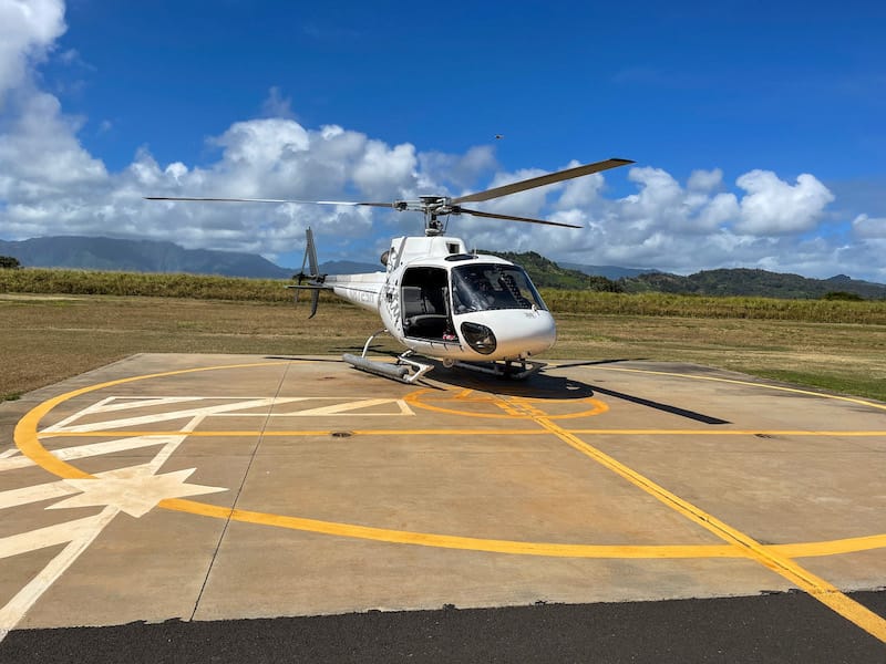 Air Kauai helipad at the Lihue Airport