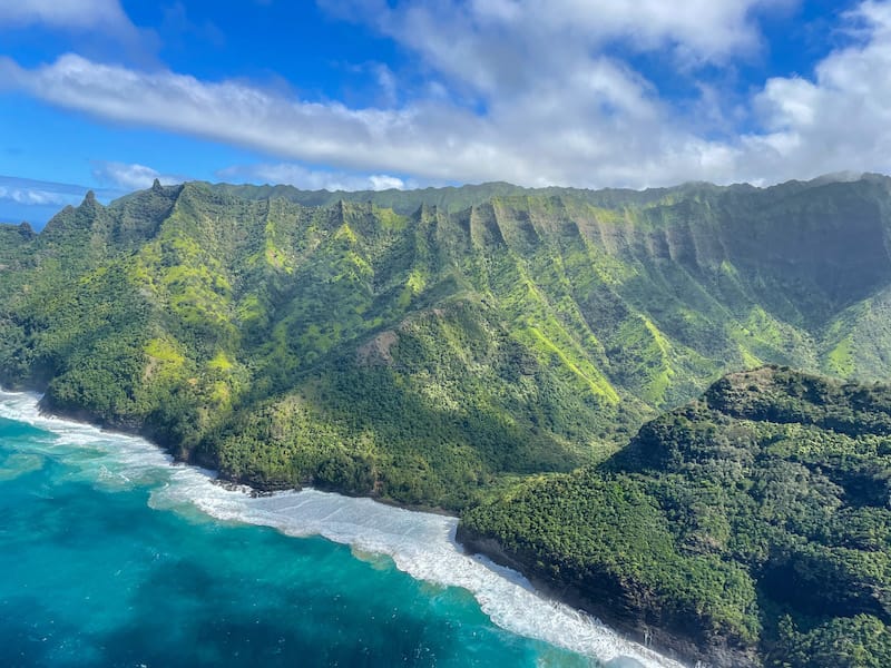 Views from my doors off helicopter Kauai experience!