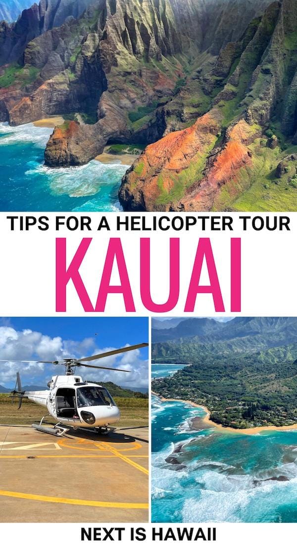 Are you looking for the best doors off helicopter tour of Kauai? This guide details how to book your trip, pre-flight planning, what to wear, and so much more! | Helicopter tour in Kauai | Kauai helicopter tours | Things to do in Kauai | Helicopter flight in Kauai | Helicopter ride Kauai | Doors off helicopter Kauai tour | What to do in Kauai | Nā Pali Coast helicopter ride | How to see the Nā Pali Coast | Waimea Canyon helicopter tour | Na Pali Coast helicopter tour