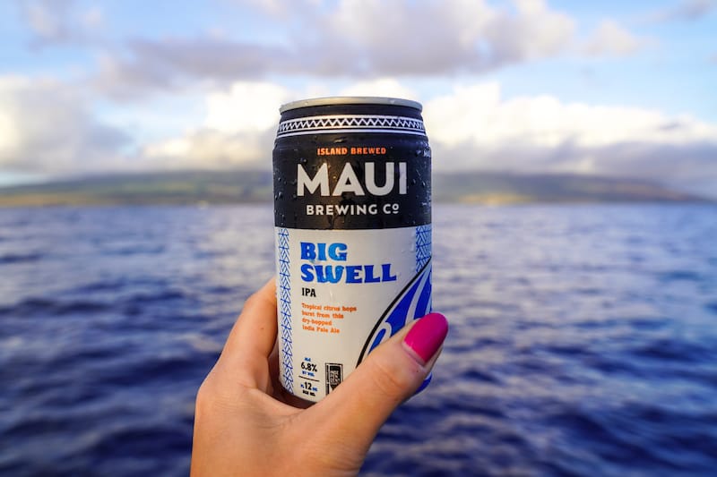 Maui beer on the boat