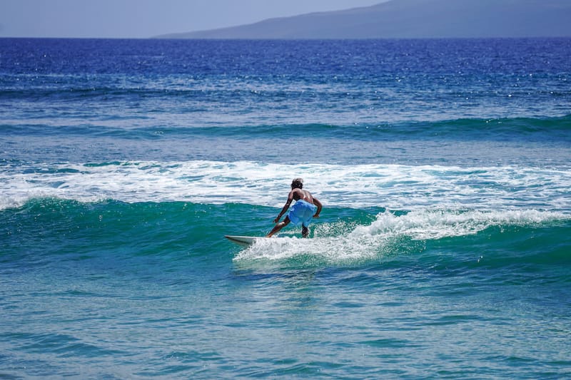 Surfing around Lahaina