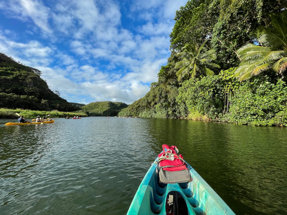 Kayaking on the Wailua River