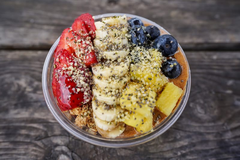 Acai bowl at Farm to Barn Cafe & Juicery