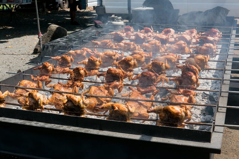 Huli huli chicken in Hawaii