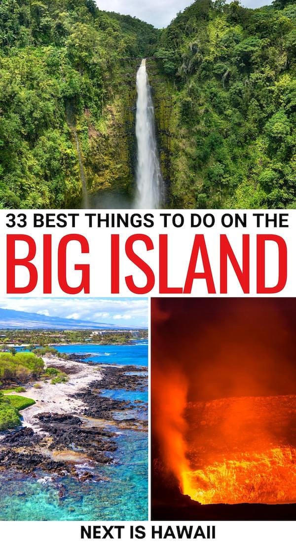 Are you looking for the best things to do on the Big Island of Hawaiʻi? This is your Big Island bucket list! From waterfalls to black sand beaches, click here! | Hawaii things to do | Big Island things to do | Big Island attractions | Big Island landmarks | Big Island beaches | Big Island waterfalls | Volcanoes National Park Hawaii | What to do on the Big Island | Places to visit on the Big Island | Big Island activities | Big Island itinerary