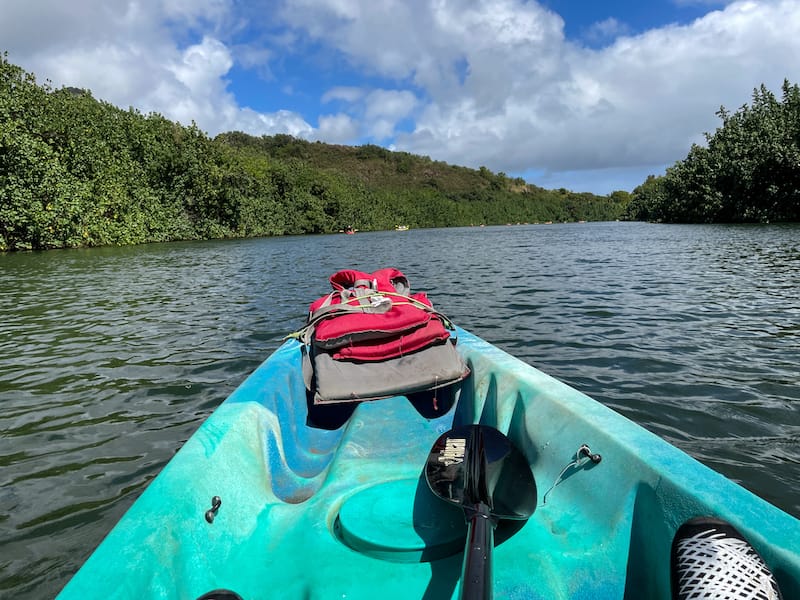 Kayaking on the Wailua River