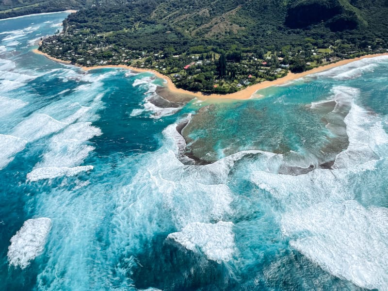 Kauai itinerary: View over Maniniholo Bay in winter