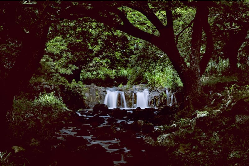 Waikahalulu Falls