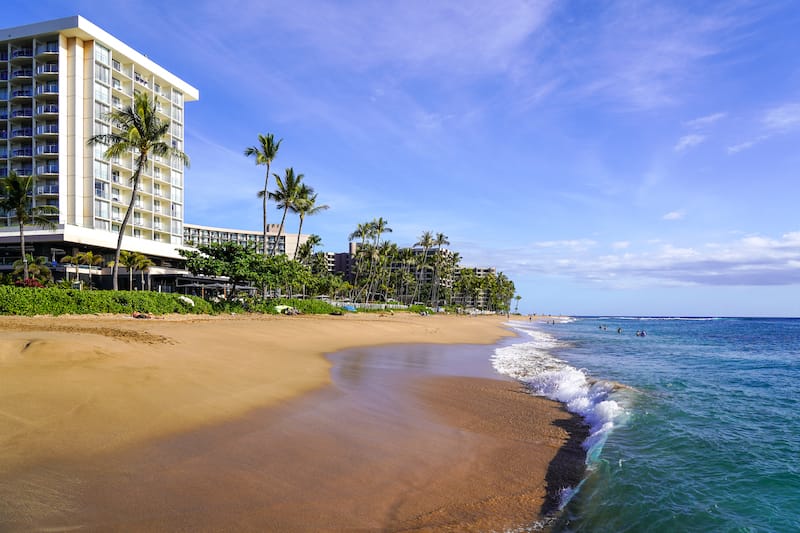 Kaanapali Beach in the early evening-1