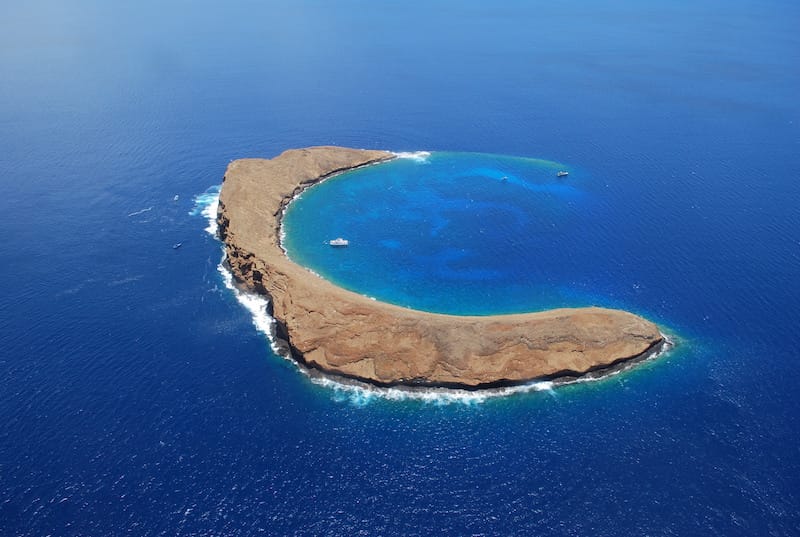 Molokini Crater from above