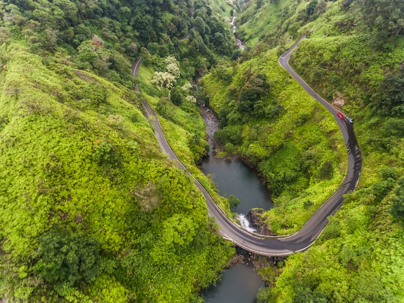 Road to Hana from above