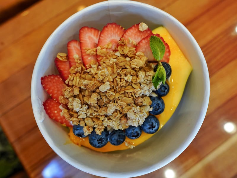 Papaya bowl at Nalu on the North Shore