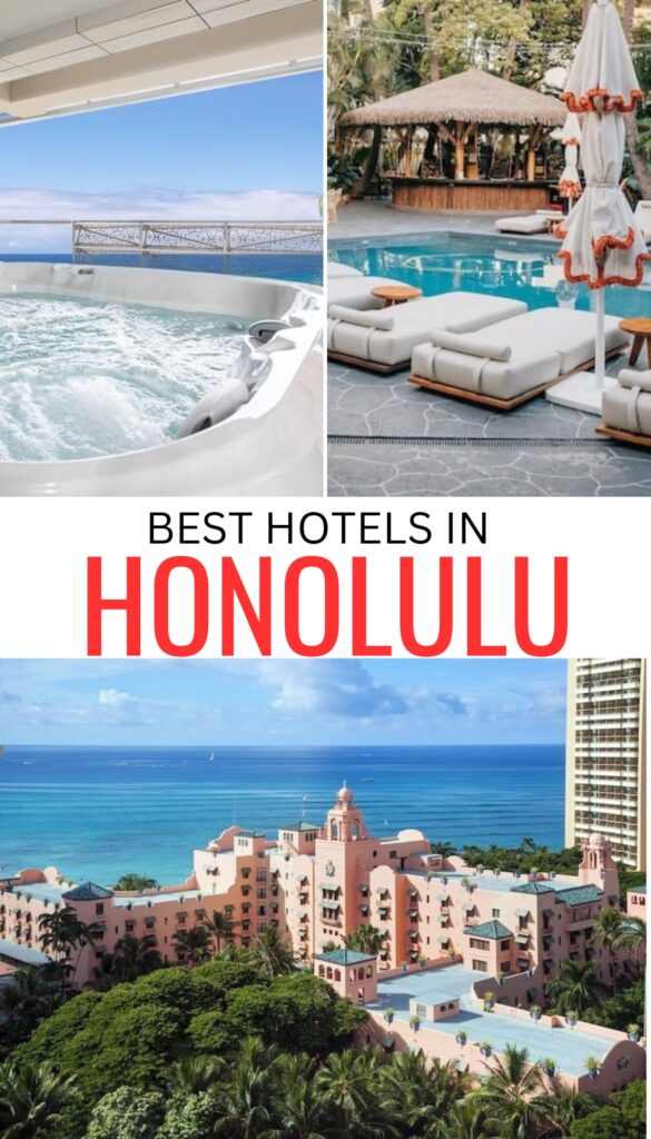 Pinterest pin for Honolulu hotels