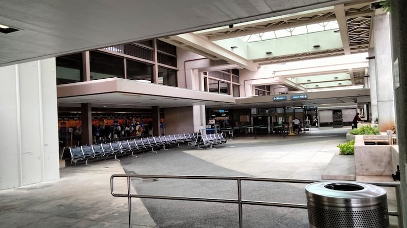 Departure terminal at Honolulu International Airport
